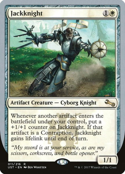 Jackknight - Unstable Magic: The Gathering trading card