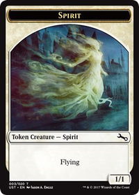 Spirit Token - Unstable (UST) #3 - Token Magic: The Gathering Trading Card