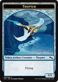 Thopter Token - Unstable (UST) #6 - Token Magic: The Gathering Trading Card