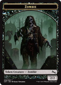 Zombie Token - Unstable (UST) #9 - Token Magic: The Gathering Trading Card