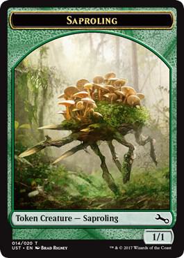 Saproling Token trading card from Unstable Saproling Token - Unstable Magic: The Gathering trading card