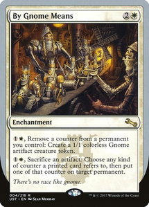 By Gnome Means - Unstable (UST) #4 - Rare Magic: The Gathering Trading Card