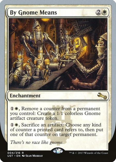 By Gnome Means - Unstable Magic: The Gathering trading card