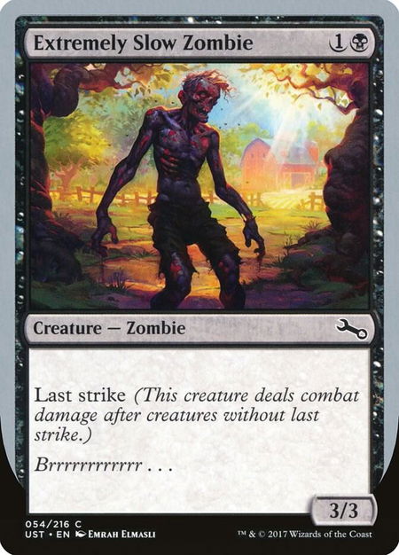Extremely Slow Zombie (A) - Unstable Magic: The Gathering trading card
