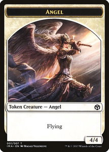 Angel Token (001) - Iconic Masters (IMA) #1 - Token Magic: The Gathering Trading Card