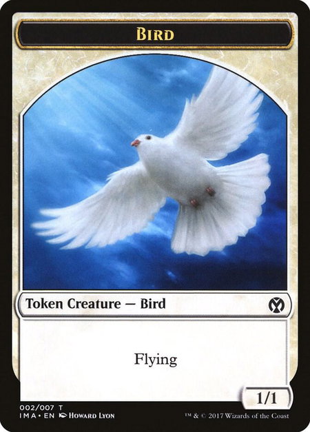 Bird Token (002) trading card from Iconic Masters Bird Token (002) - Iconic Masters Magic: The Gathering trading card
