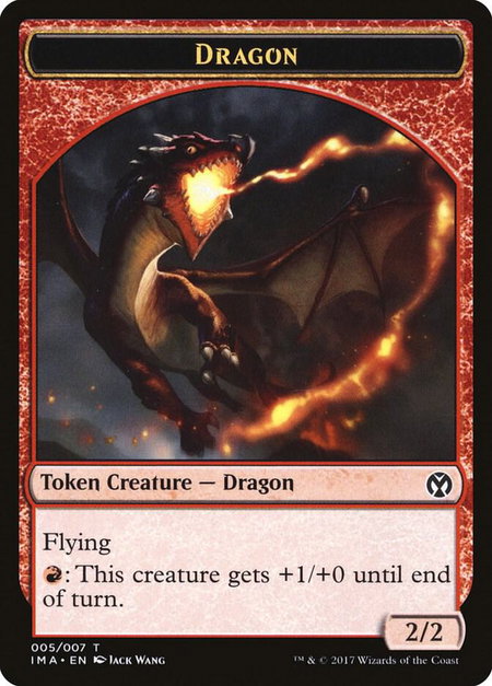 Dragon Token (005) trading card from Iconic Masters Dragon Token (005) - Iconic Masters Magic: The Gathering trading card