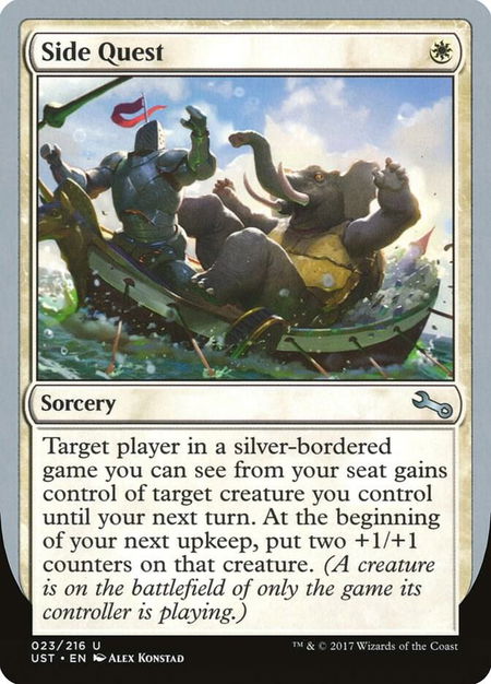Side Quest - Unstable Magic: The Gathering trading card