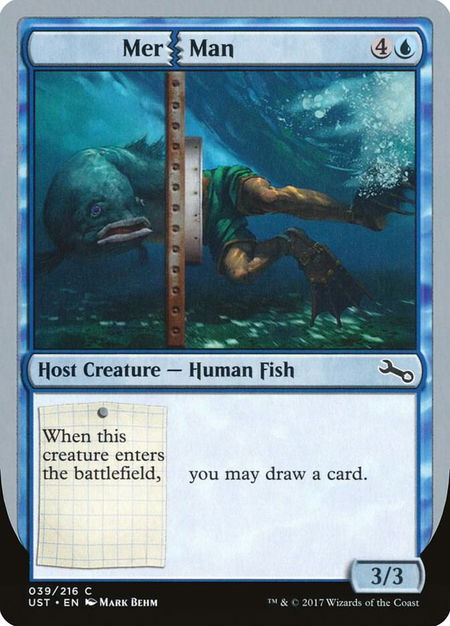 Mer Man - Unstable Magic: The Gathering trading card