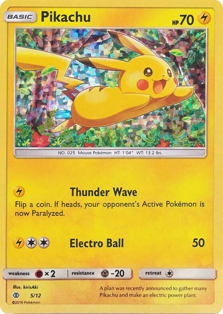 Pikachu - 5/12 - McDonald's Promos 2017 Pokémon trading card