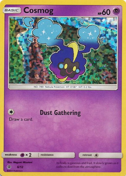 Cosmog - 6/12 trading card from McDonald's Promos 2017 Cosmog - 6/12 - McDonald's Promos 2017 Pokémon trading card