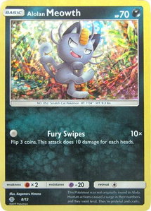 Alolan Meowth - 8/12 - McDonald's Promos 2017 (MCD17) #008/012 - Rare Pokémon Trading Card
