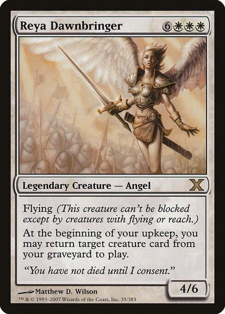 Reya Dawnbringer - 10th Edition Magic: The Gathering trading card