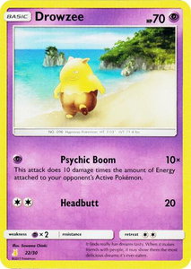 Drowzee - SM Trainer Kit: Lycanroc & Alolan Raichu (SMK1) #22/30 - Common Pokémon Trading Card