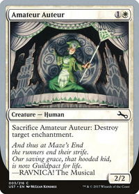 Amateur Auteur (A) - Unstable (UST) #3a - Common Magic: The Gathering Trading Card