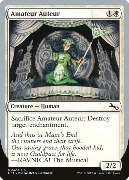 Amateur Auteur (A) - Unstable Magic: The Gathering trading card