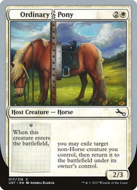 Ordinary Pony - Unstable (UST) #17 - Common Magic: The Gathering Trading Card