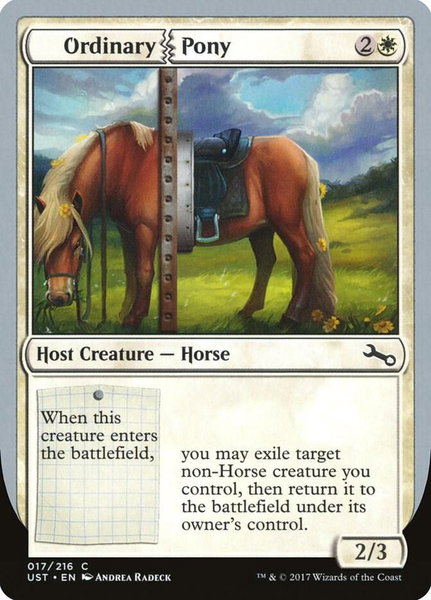 Ordinary Pony - Unstable Magic: The Gathering trading card