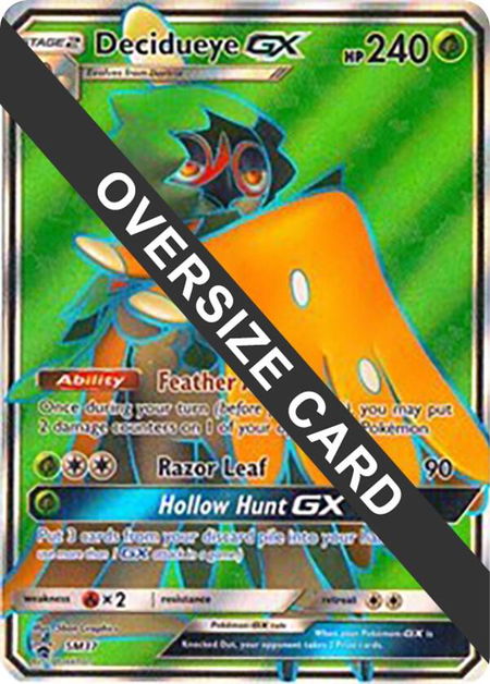 Decidueye GX - SM37 (SM Black Star Promo) - Jumbo Cards Pokémon trading card