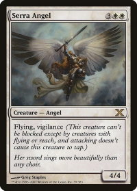 Serra Angel - 10th Edition (10E) #39 - Rare Magic: The Gathering Trading Card
