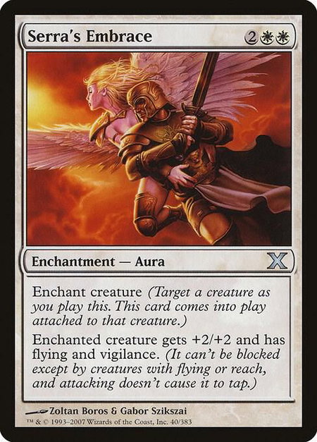 Serra's Embrace - 10th Edition Magic: The Gathering trading card