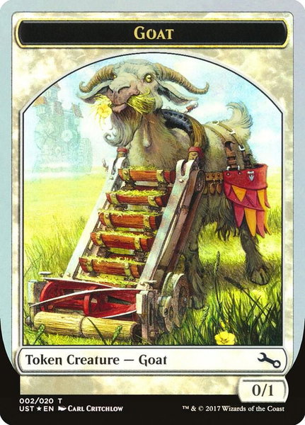 Goat Token trading card from Unstable Goat Token - Unstable Magic: The Gathering trading card