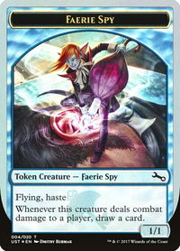 Faerie Spy Token - Unstable (UST) #4 - Token Magic: The Gathering Trading Card