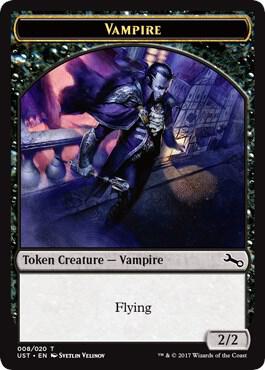 Vampire Token - Unstable Magic: The Gathering trading card