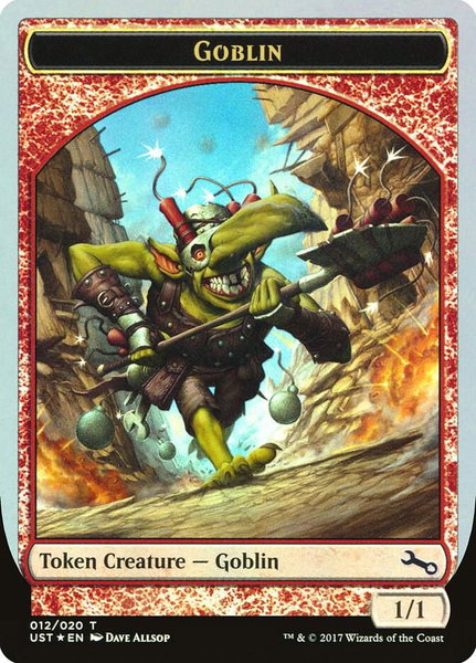 Goblin Token trading card from Unstable Goblin Token - Unstable Magic: The Gathering trading card