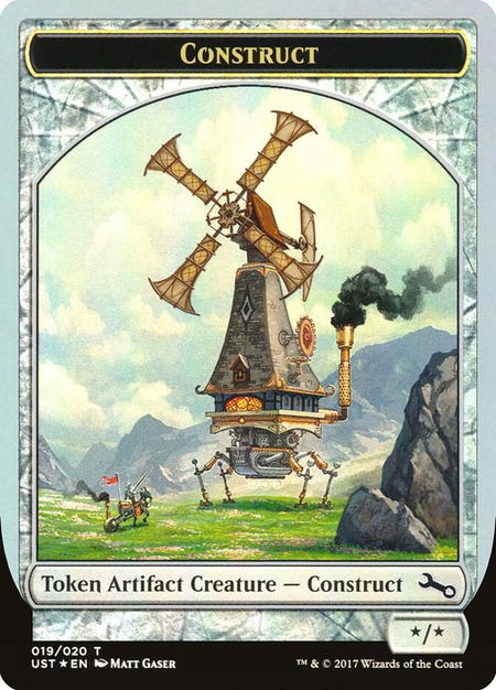 Construct Token - Unstable Magic: The Gathering trading card