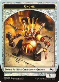 Gnome Token - Unstable (UST) #20 - Token Magic: The Gathering Trading Card