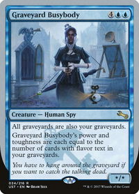 Graveyard Busybody - Unstable (UST) #34 - Rare Magic: The Gathering Trading Card