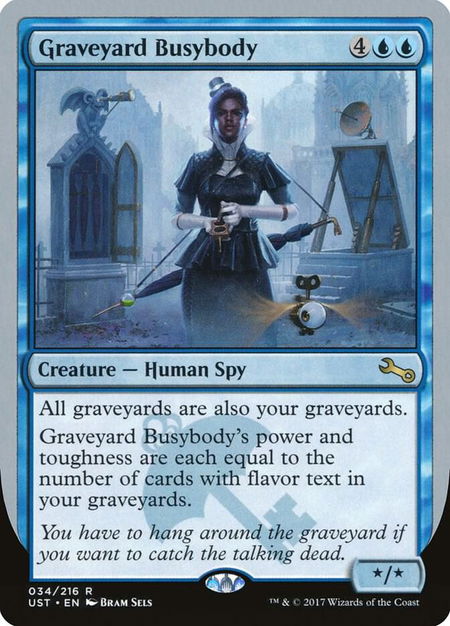 Graveyard Busybody - Unstable Magic: The Gathering trading card