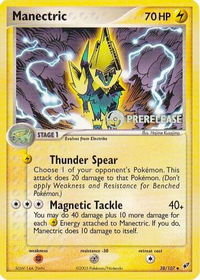 Manectric - 38/107 (Prerelease) - Nintendo Promos (PR) #38/107 - Rare Pokémon Trading Card