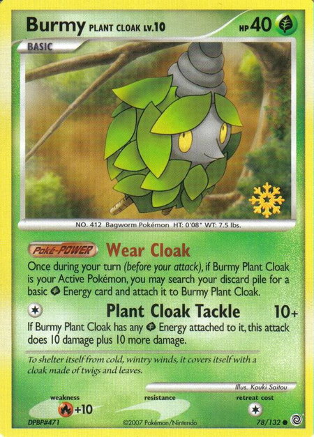 Burmy (Plant Cloak) - 78/132 - Countdown Calendar Promos Pokémon trading card