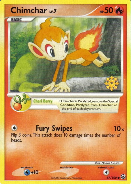 Chimchar - 57/100 - Countdown Calendar Promos Pokémon trading card