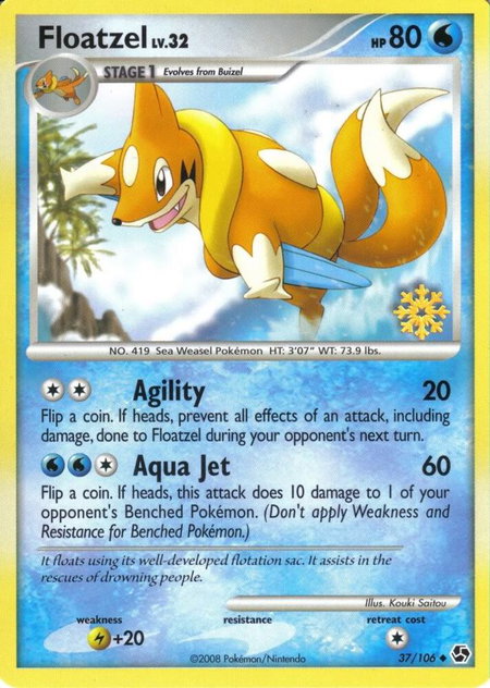 Floatzel - 37/106 - Countdown Calendar Promos Pokémon trading card