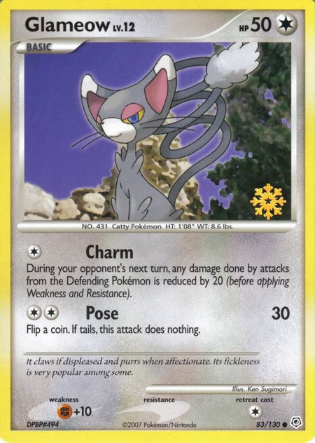 Glameow 83/130 - Countdown Calendar Promos Pokémon trading card