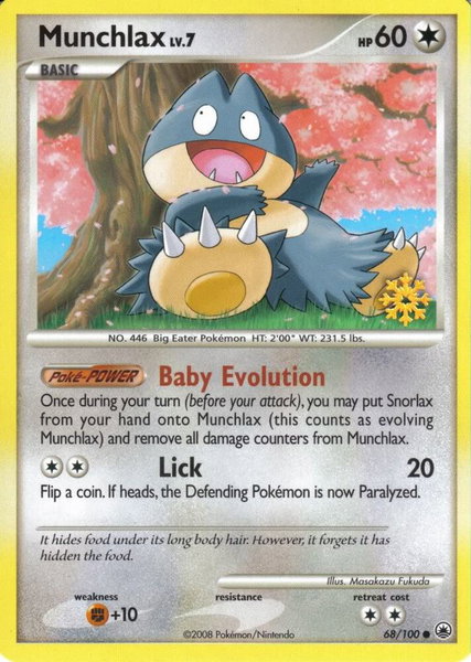 Munchlax - 68/100 - Countdown Calendar Promos Pokémon trading card