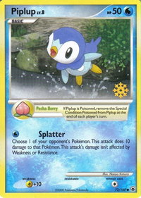 Piplup - 72/100 - Countdown Calendar Promos (CCP) #072/100 - Rare Pokémon Trading Card