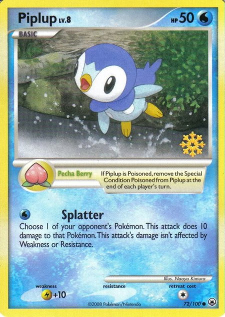 Piplup - 72/100 - Countdown Calendar Promos Pokémon trading card