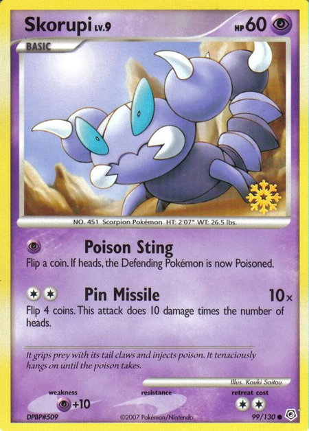 Skorupi - 99/130 - Countdown Calendar Promos Pokémon trading card