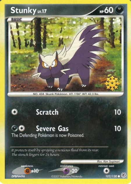 Stunky - 102/130 - Countdown Calendar Promos Pokémon trading card