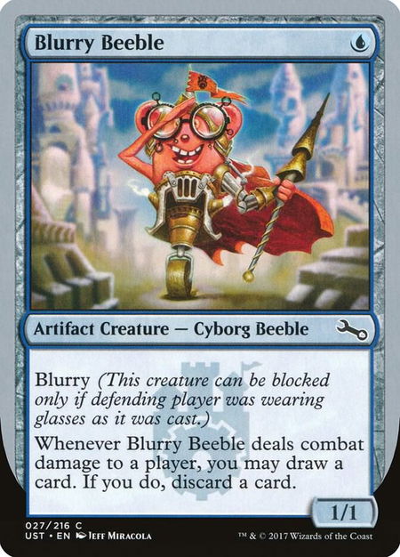 Blurry Beeble - Unstable Magic: The Gathering trading card