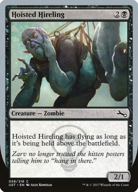 Hoisted Hireling - Unstable Magic: The Gathering trading card