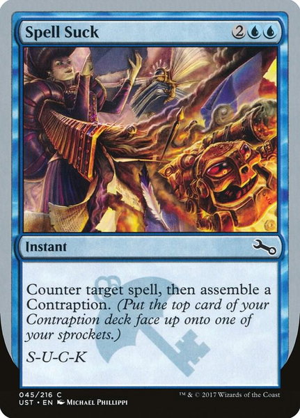 Spell Suck - Unstable Magic: The Gathering trading card