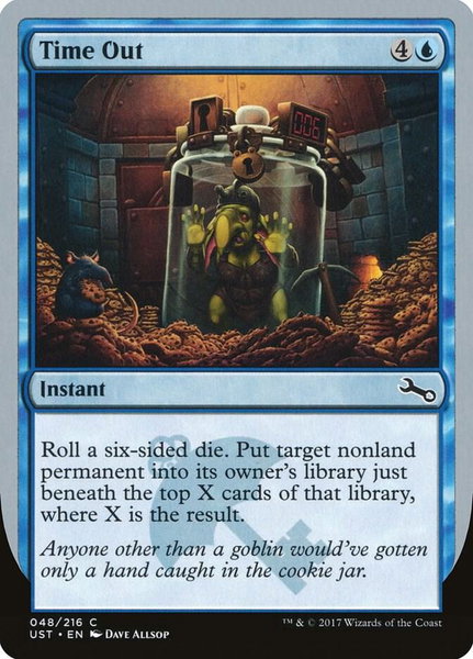 Time Out trading card from Unstable Time Out - Unstable Magic: The Gathering trading card