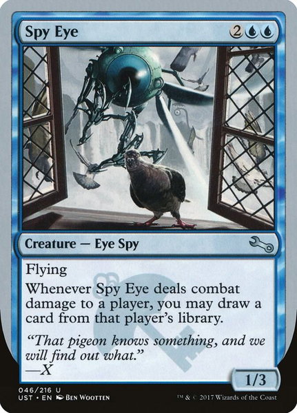 Spy Eye trading card from Unstable Spy Eye - Unstable Magic: The Gathering trading card