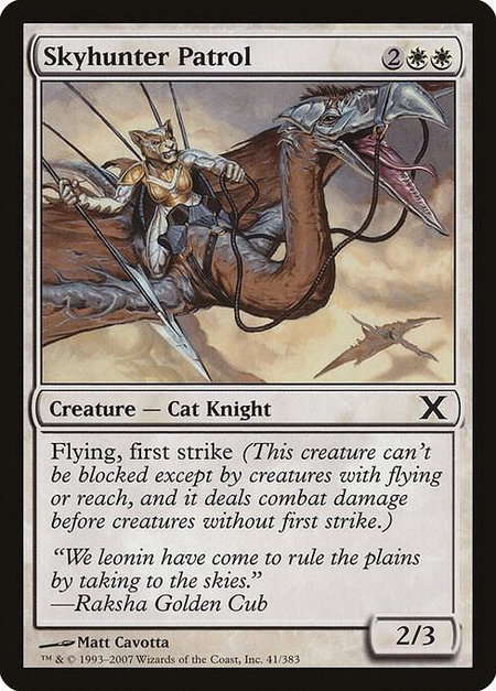 Skyhunter Patrol - 10th Edition Magic: The Gathering trading card