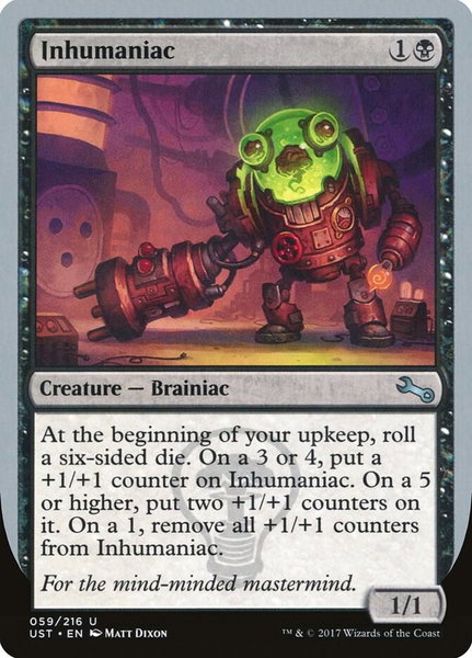 Inhumaniac - Unstable Magic: The Gathering trading card